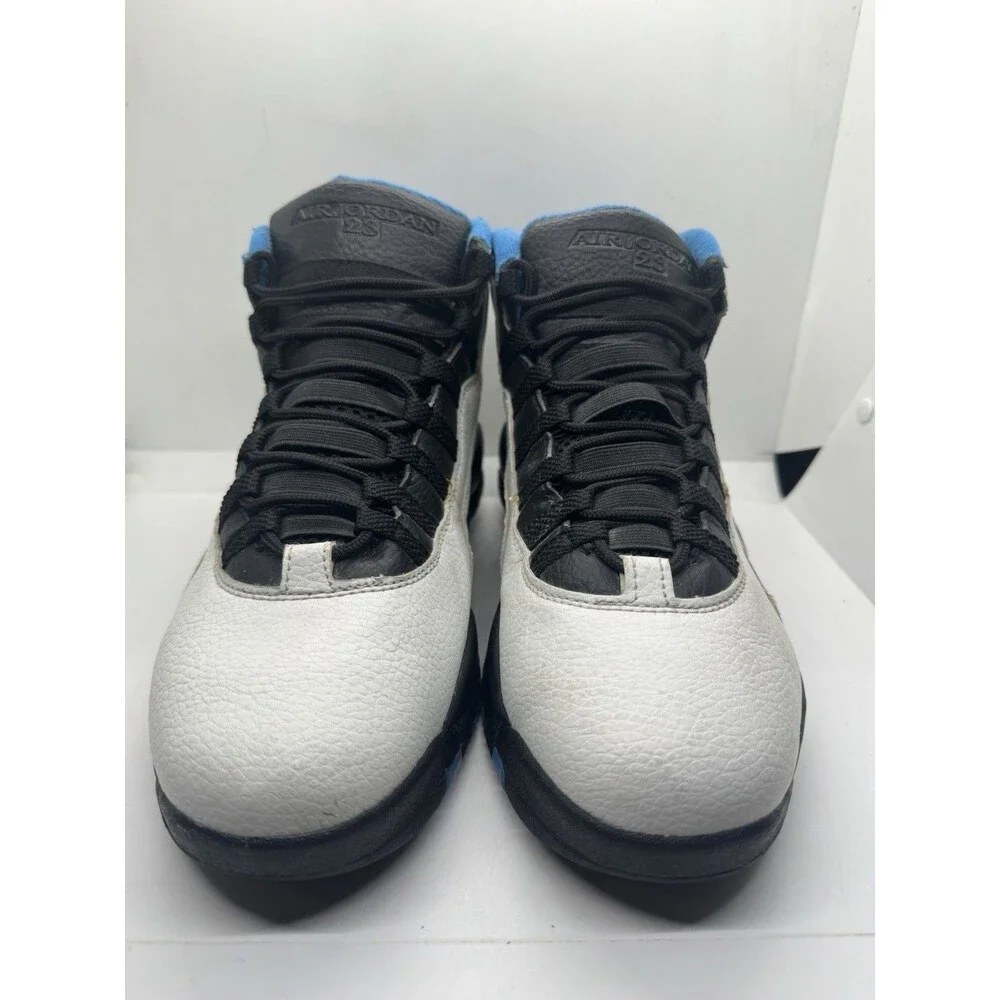 Air Jordan 10 Powder Blue Retro Mens Size 10 White Shoes Sneakers Vintage